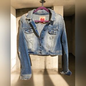 Slink Distressed Denim Jacket